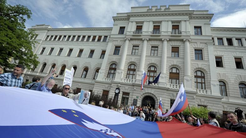 slovenija 05.06.13, Patria, sodisce, sojenje, sodba, podporniki, foto: Anze Petk