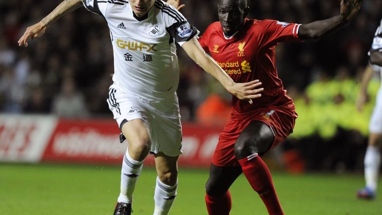 Shelvey Sakho Swansea Liverpool 