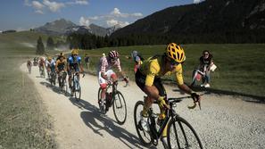 Tadej Pogačar Primož Roglič TdF makadam