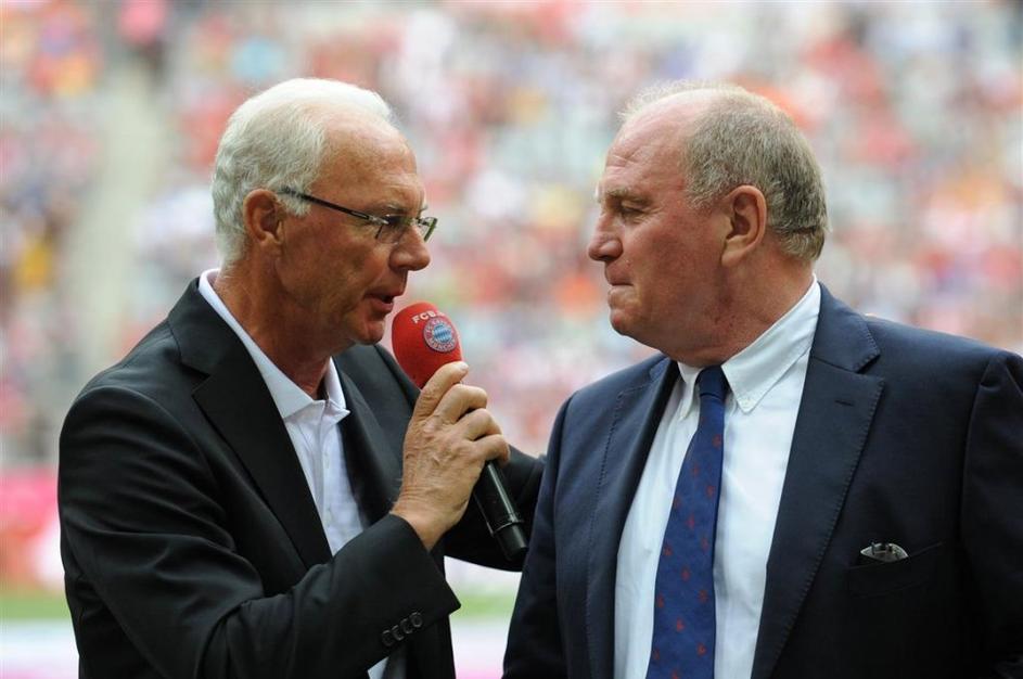 Hoeness Beckenbauer Bayern München Barcelona prijateljska tekma