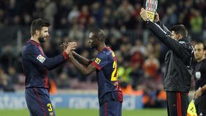 Abidal Pique Barcelona Mallorca Liga BBVA Španija liga prvenstvo