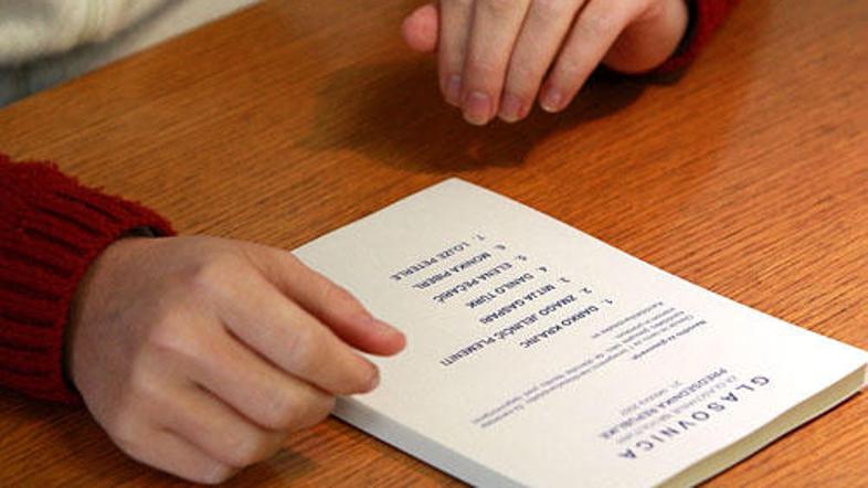 Glas volivca se bo upošteval, če bo volivec vpisal le ime kandidatne liste ali l