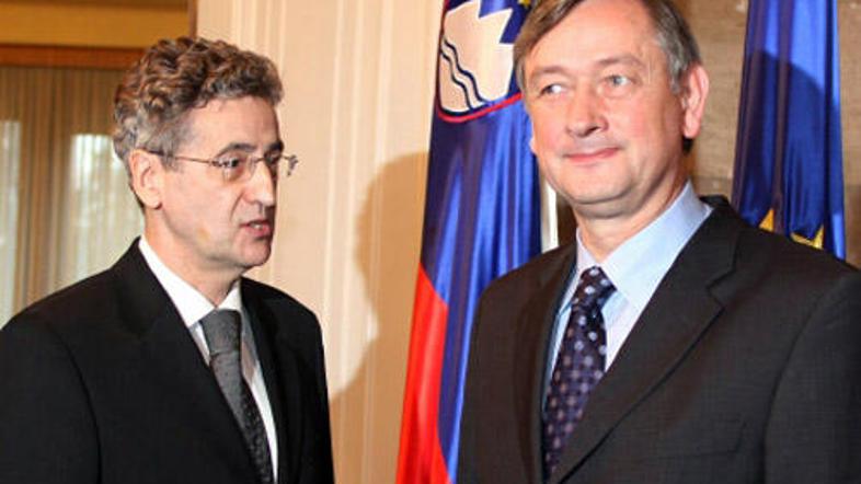 Aleksander Zorn v družbi predsednika Republike Slovenije