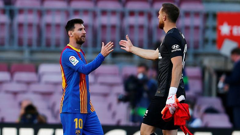 Jan Oblak Lionel Messi Barcelona Atlético