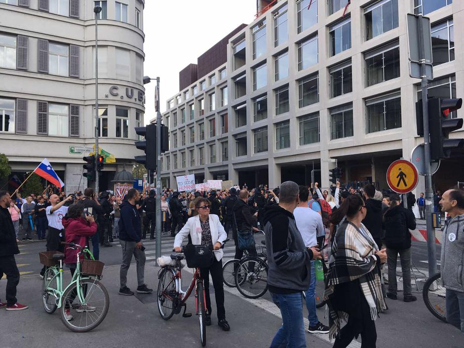 Protest v Ljubljani | Avtor: L. T.