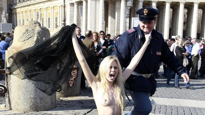 Aktivistka za pravice žensk ukrajinske skupine Femen