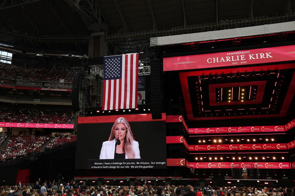 spominska slovesnost za Charlieja Kirka | Avtor: Profimedia