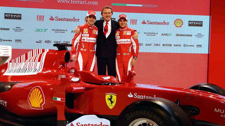 predstavitev Ferrari f10 2010 Alonso Massa Domenicali