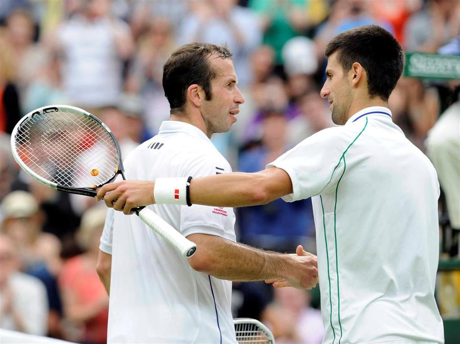 Djoković Đoković Štepanek Wimbledon OP Velike Britanije tenis tretji krog | Avtor: EPA