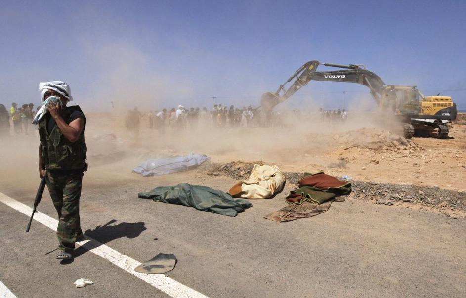 Množično grobišče v Libiji