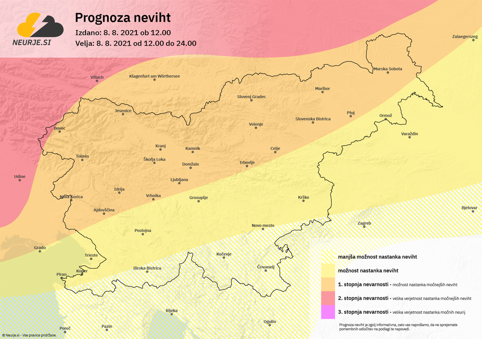 Prognoza neviht | Avtor: Neurje.si