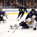 Anže Kopitar se je z Blackhawks boril v obrambi in napadu. (Foto: AFP)