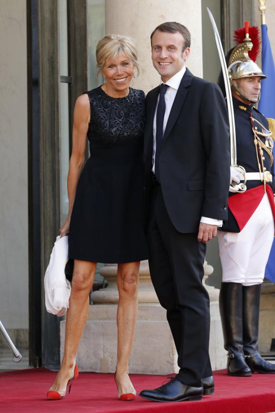  Emmanuel Macron, Brigitte Trogneux | Avtor: EPA