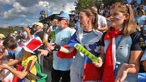 kajak kanu navijači