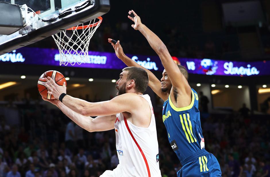 Marc Gasol Anthony Randolph Slovenija Španija EuroBasket 2017 polfinale | Avtor: epa