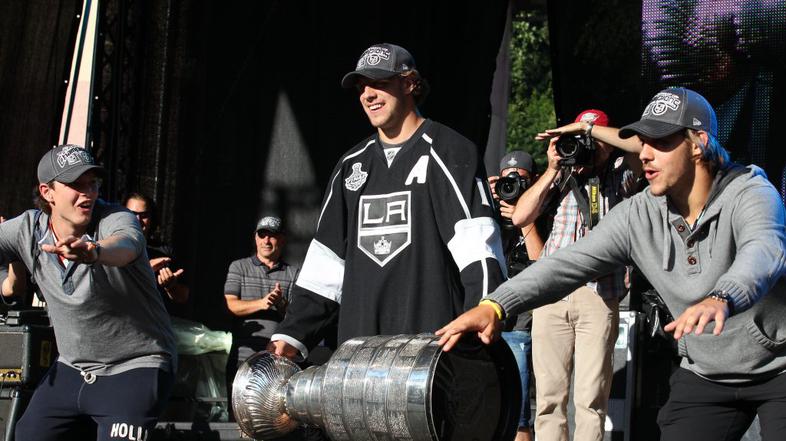 Anže Kopitar in pokal