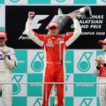 Zmagovalci VN Malezije: prvi Kimi Räikkönen, drugi Robert Kubica in tretji Heikk