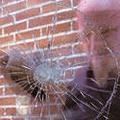 Še poldrugi kilometer ga je vozil na vetrobranskem steklu. 