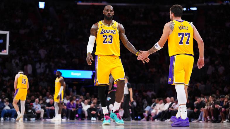 Luka Dončić in LeBron James
