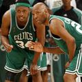 Boston Celtics (na fotografiji Paul Pierce in Sam Cassel) so odločeni ubraniti n