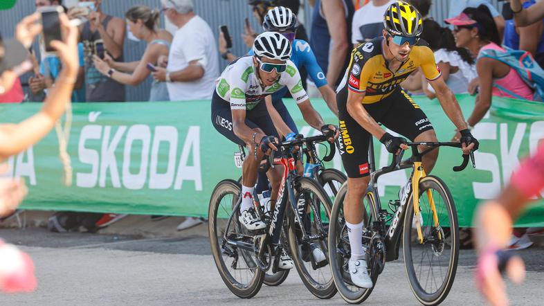 Primož Roglič in Egan Bernal