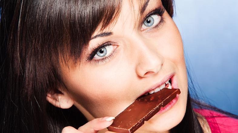 ženska, čokolada