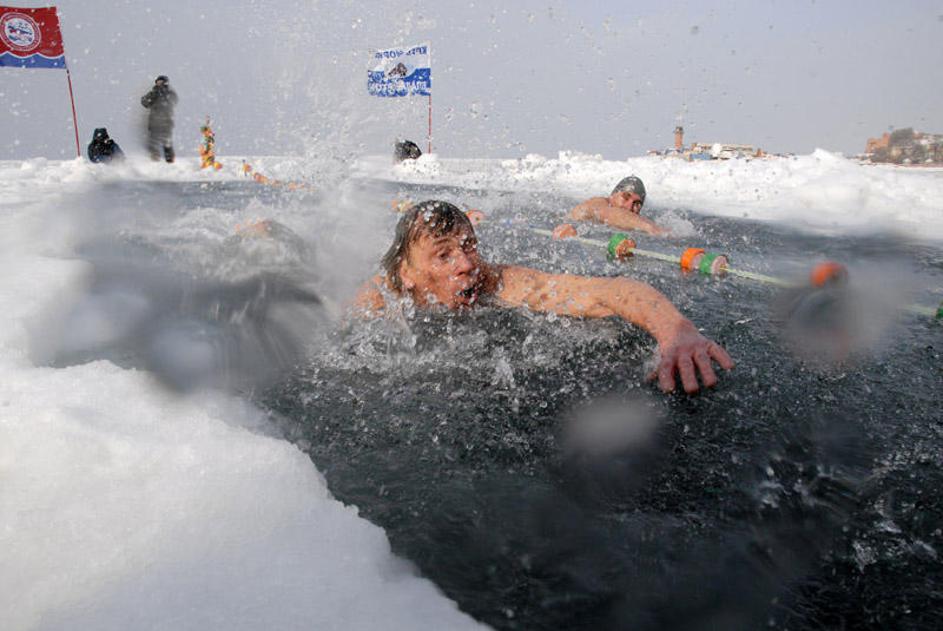 Vladivostok plavanja v ledeni vodi