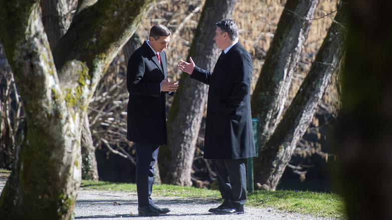 Borut Pahor in Zoran Milanović