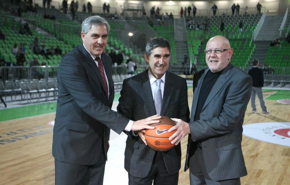 Radovan Lorbek, Jordi Bertomeu, Janez Rajgelj, Stožice | Avtor: Boštjan Tacol