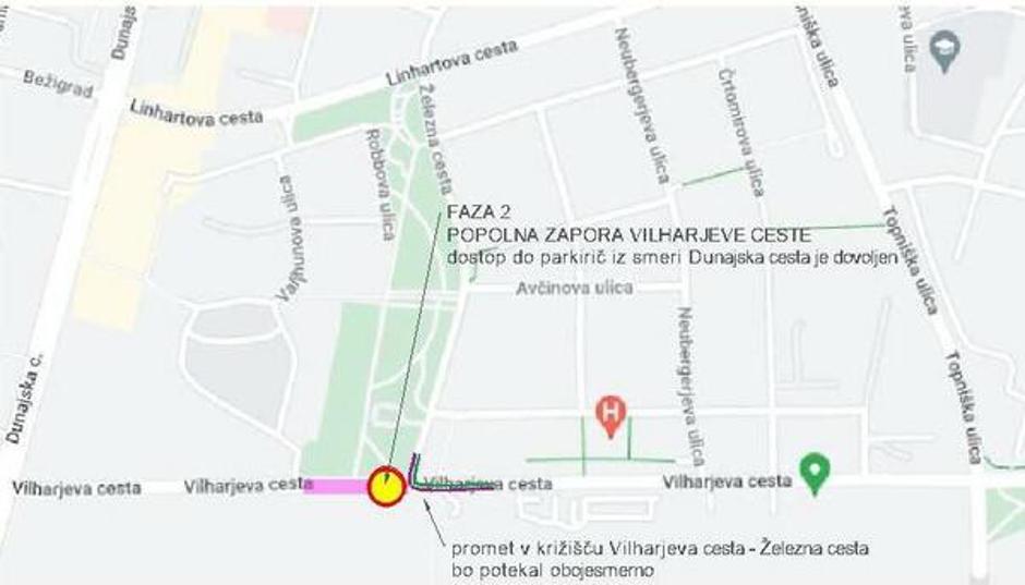 zapora Vilharjeve v Ljubljani | Avtor: MOL