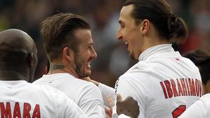 zlatan ibrahimovic david beckham