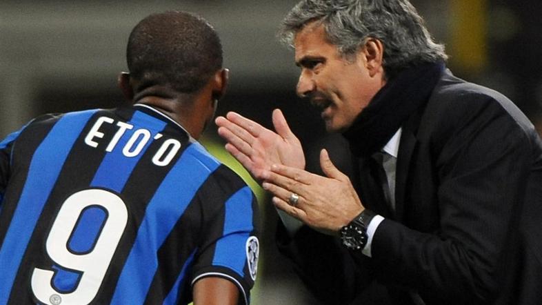 Eto'o Mourinho Inter CSKA Moskva San Siro Liga prvakov Milano