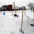 Romunija snežni metež zasnežene ceste