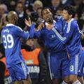 Nogometaši Chelseaja Anelka, Drogba in Ballack so se veselili zmage nad Clujom.