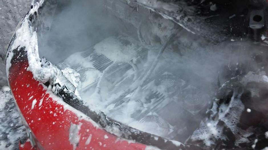 Električni avto in požar | Avtor: PGD Bled