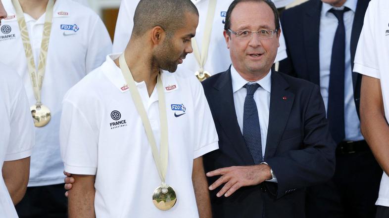 Francois Hollande Tony Parker