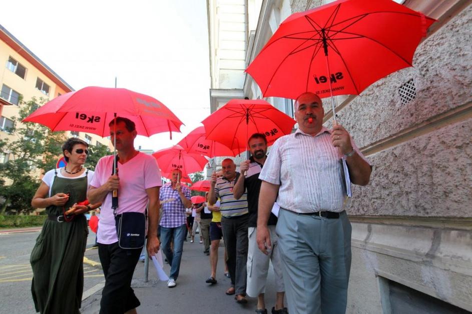 Protest delavcev Karoserij