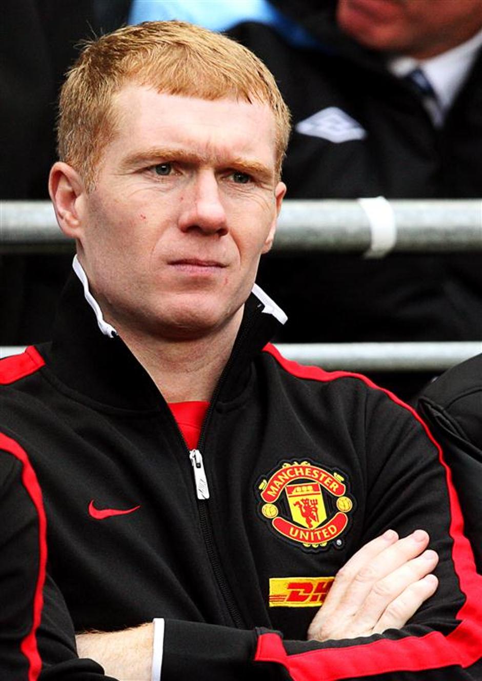 Scholes Manchester City Manchester United Etihad pokal FA | Avtor: EPA