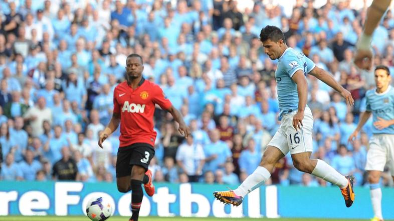 Evra Agüero Manchester City United