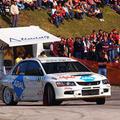 Darko Peljhan iz moštva Mitsubishi Lancer EVO IX si je privozil tretje mesto.