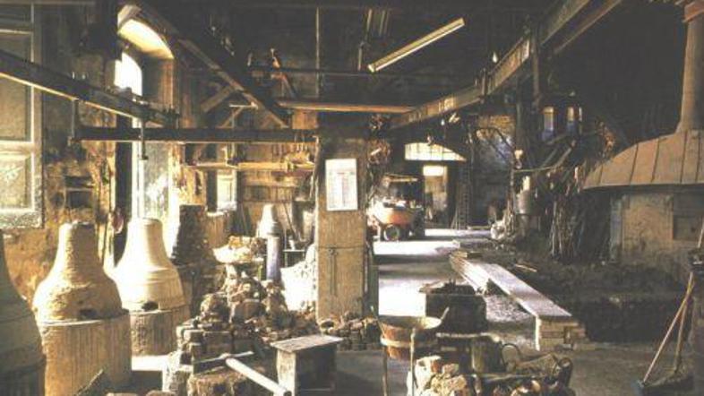 Prostori talilnice Pontificia Fonderia Marinelli.