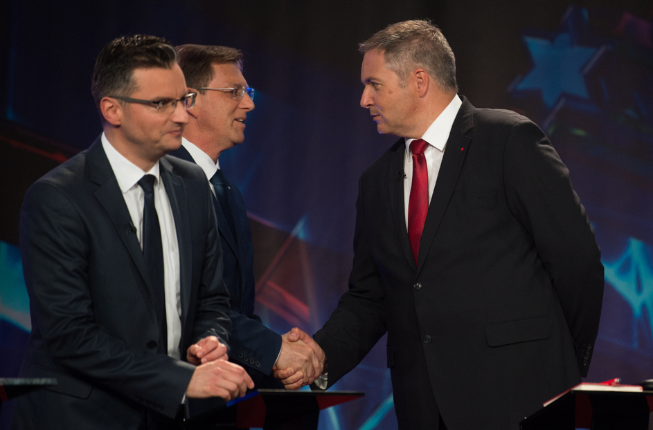 Marjan Šarec, Miro Cerar in Dejan Židan