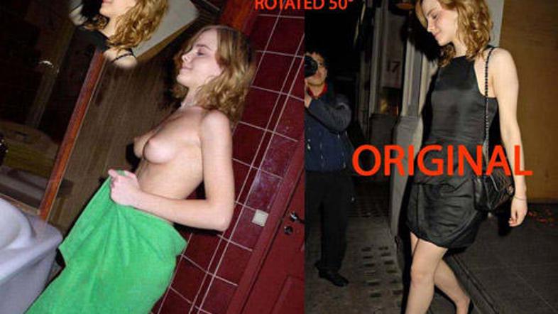 Natančen pregled domnevnega golega posnetka Emme Watson je pokazal, da gre zelo 