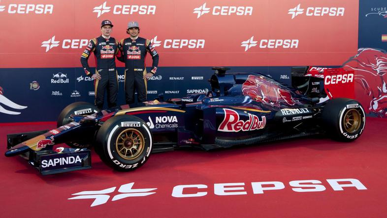 toro rosso carlos sainz ml. max verstappen