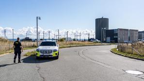 policija v bližini letališča v Kobenhavnu