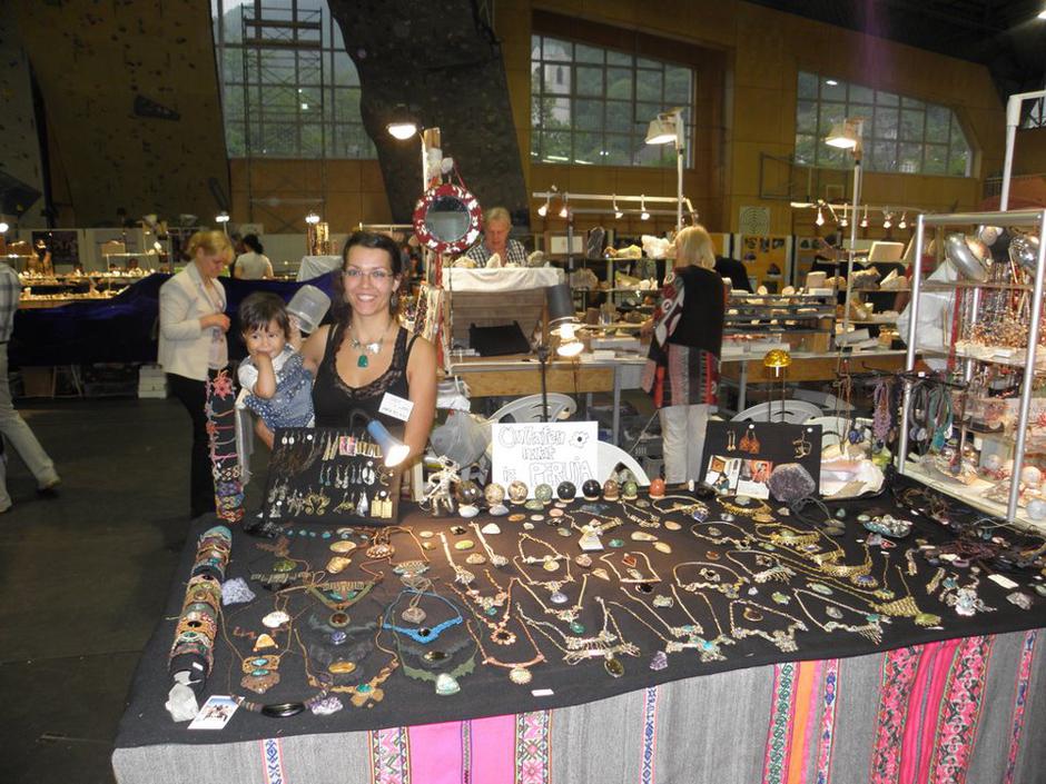 Katja Bubnič s hčerko na sejmu Minfos | Avtor: Katja Bubnič