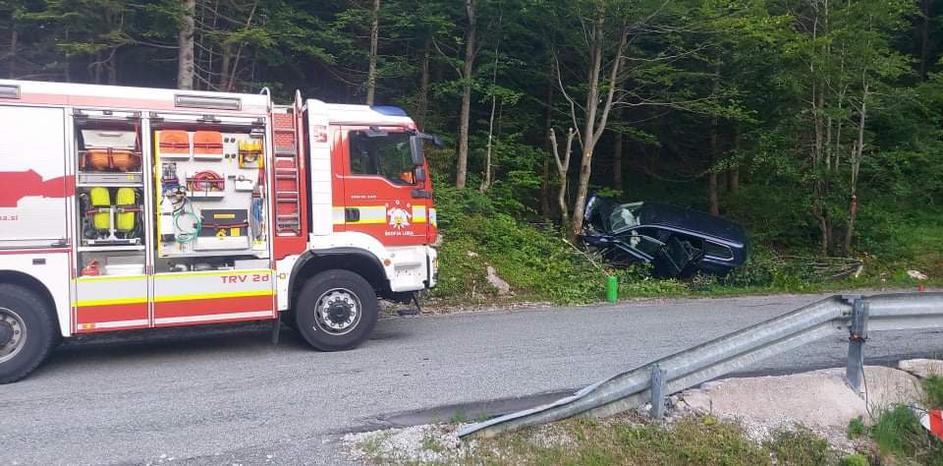 Prometna nesreča na območju Zgornje Sorice