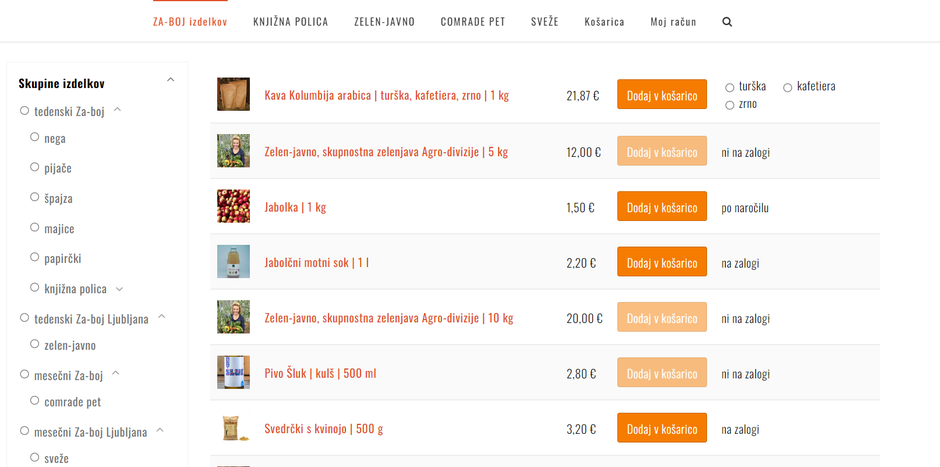 Spletna trgovina NDP TOZD | Avtor: prtcsr