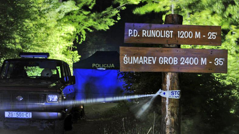 Trupli je odkril naključni sprehajalec. (Foto: Vjekoslav Skledar/CROPIX )