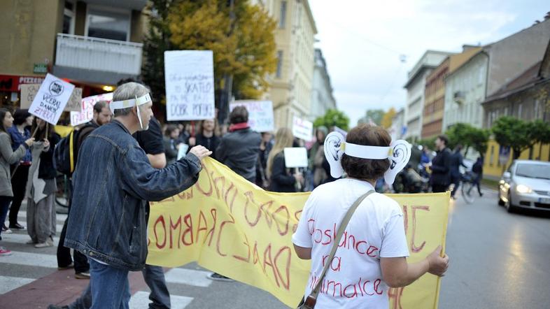 Protest Radio Študent 